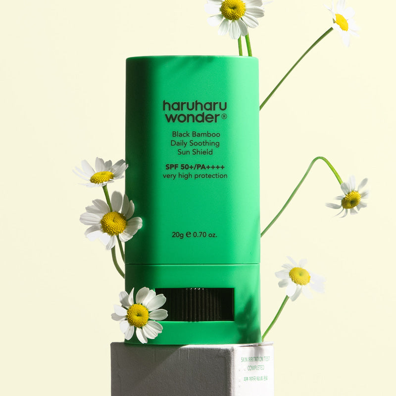 [haruharuwonder] Black Bamboo Daily Soothing Sun Shield SPF50+ PA++++ 20 גרם