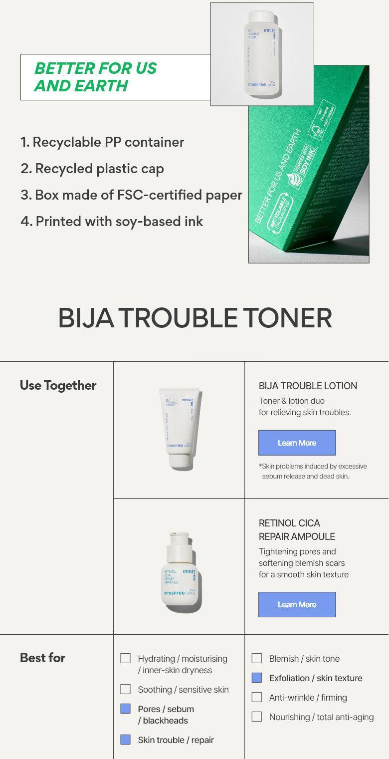 [Innisfree] Bija Trouble Toner 170ml