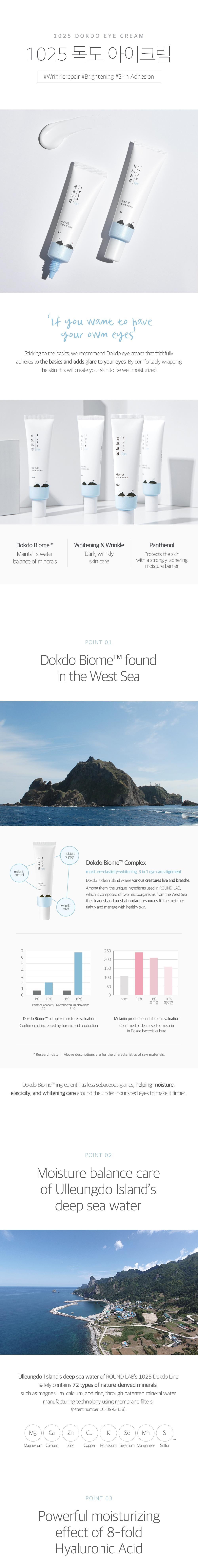 [ROUNDLAB] 1025 Dokdo Eye Cream 30ml