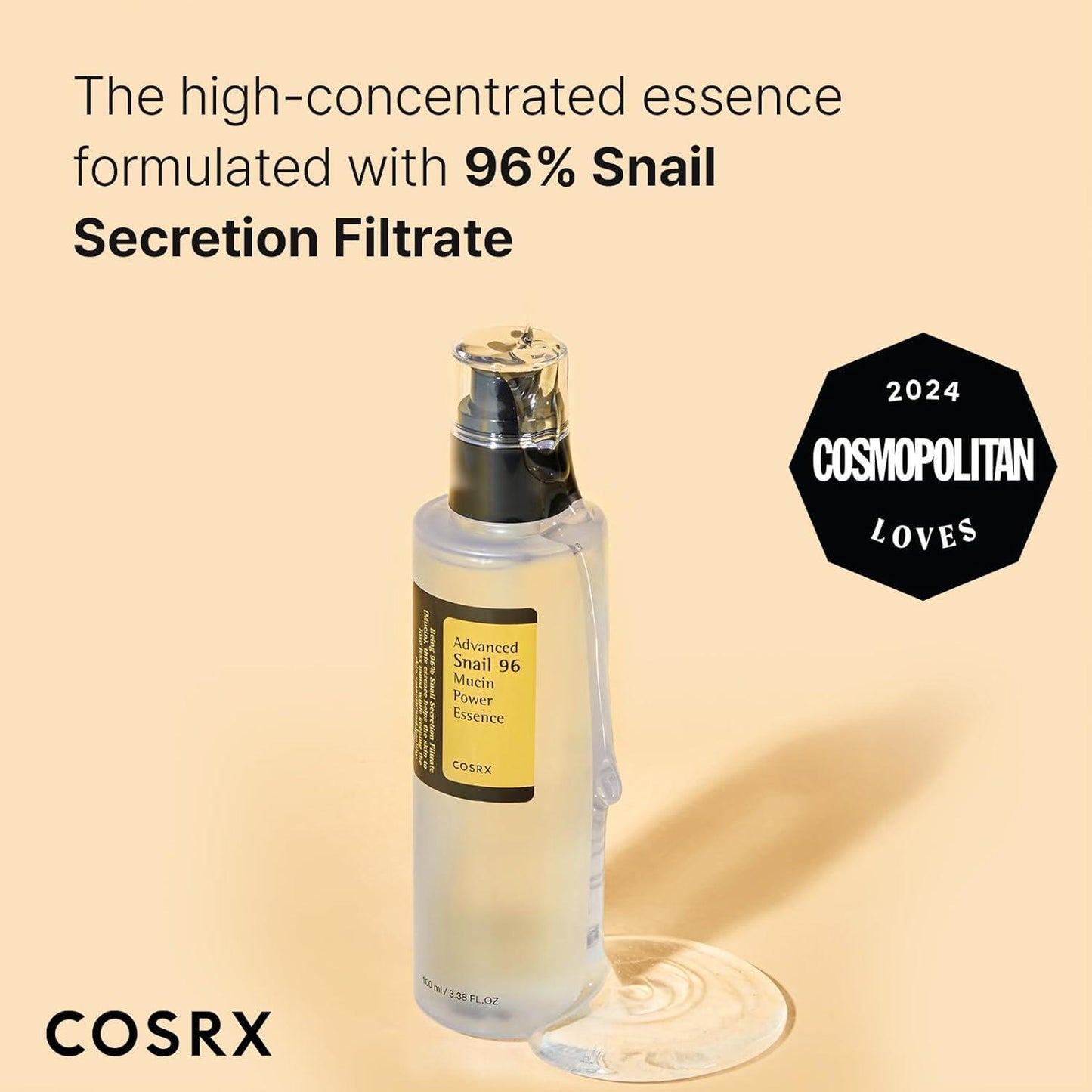 [Cosrx] خلاصة الحلزون المتقدم 96 Mucin Power Essence 100 مل